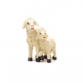Gruppo di 2 Pecore in Resina per Presepe 4.7 cm 53897