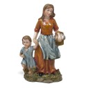 Personaggio in Resina per Presepe "Donna con Bambino" 15 cm 79166I