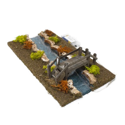Fiume Componibile Effetto Acqua con Luci 33x17 cm 65024