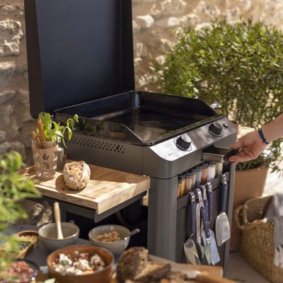 Plancha a Gas Eno Piastra Enosign Fusion 60 Grigio