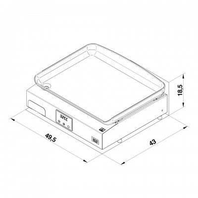 Plancha Initial 50 Inox Elettrica