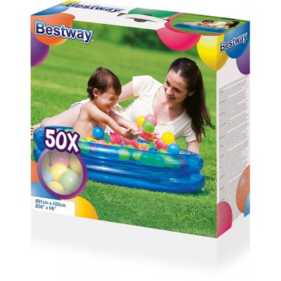 Piscina baby gonfiabile 91 cm con 50 palline colorate 51085