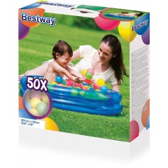 Piscina baby gonfiabile 91 cm con 50 palline colorate 51085