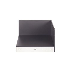 Ripiano Angolare Cucina Eno Nero e Inox