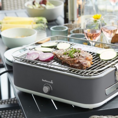 Barbecue Elettrico da Tavolo Portatile E-Carlo Midnight Grey