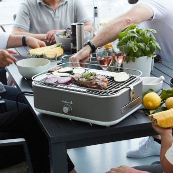 Barbecue Elettrico da Tavolo Portatile E-Carlo Midnight Grey