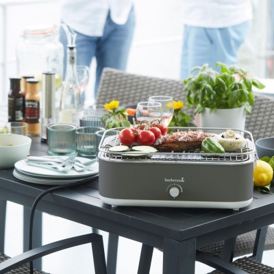 Barbecue Elettrico da Tavolo Portatile E-Carlo Midnight Grey