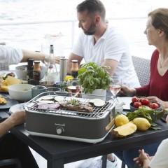 Barbecue Elettrico da Tavolo Portatile E-Carlo Midnight Grey