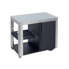 CARRELLO ACHILLE INOX CON ANTE PER PLANCHA