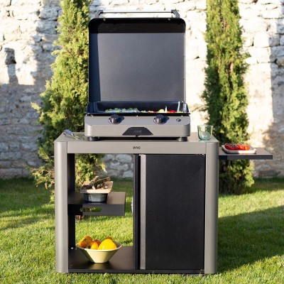 CARRELLO ACHILLE GRIGIO SCURO CON PORTA PER PLANCHA