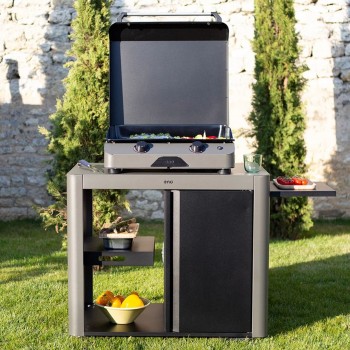 CARRELLO ACHILLE GRIGIO SCURO CON PORTA PER PLANCHA