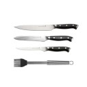 Set 3 Coltelli da Barbecue + Pennello da Cucina GRLLR