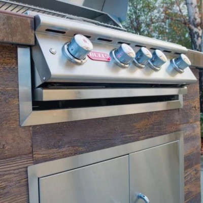 Rifinitura in Acciaio Inox per  Barbecue Steer da Incasso