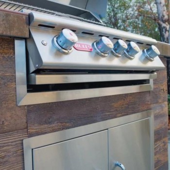 Rifinitura in Acciaio Inox per  Barbecue Steer da Incasso