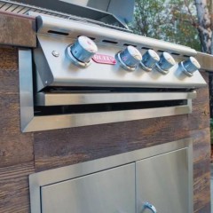 Rifinitura in Acciaio Inox per  Barbecue Steer da Incasso