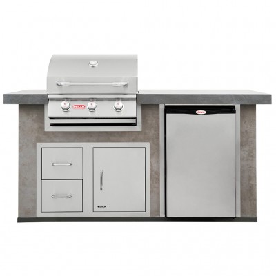 Cucina da Esterno Completa Personalizzabile Power Q in Stucco