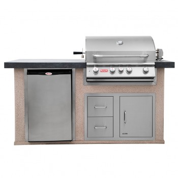 Cucina da Esterno Completa Personalizzabile Power Q in Stucco