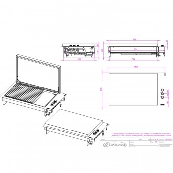 Barbecue a Gas FGB 750 da incasso