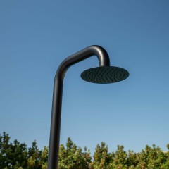 Doccia per Esterno Pula in Acciaio Inox Nero Opaco