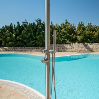 Doccia per Esterno Chia in Acciaio Inox Satinato