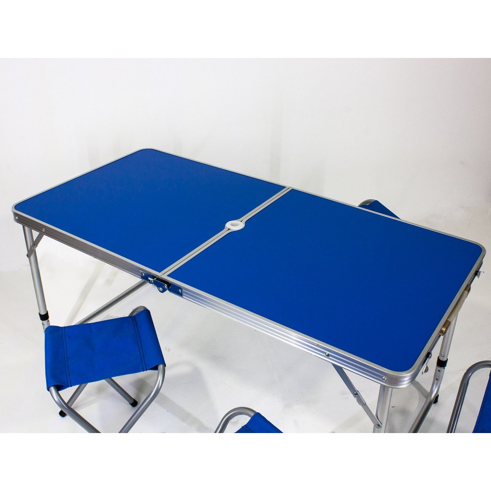 Tavolino Campeggio PIC NIC 120 X 60 X 70 CM richiudibile in alluminio