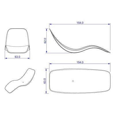 Chaise Longue Antares Bianca