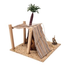 Cammello Seduto con Tenda 17x17 cm