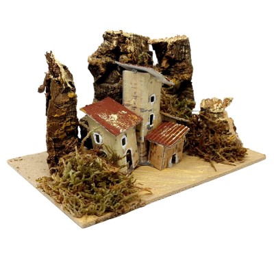 Casetta in Miniatura 15x10 cm per Presepe 12035A