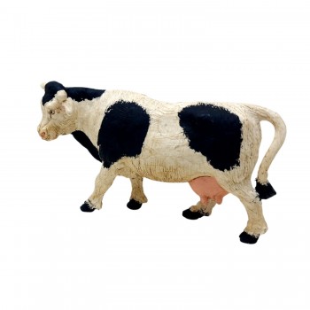 Mucca Pezzata Bianca e Nera 10 cm per Presepe 08142