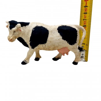 Mucca Pezzata Bianca e Nera 10 cm per Presepe 08142