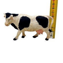Mucca Pezzata Bianca e Nera 10 cm per Presepe 08142