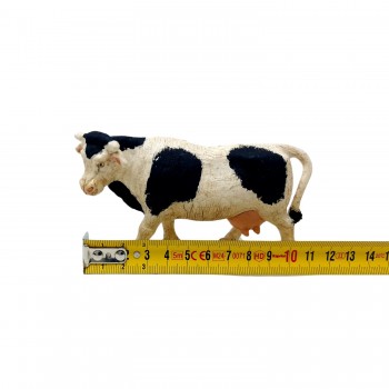 Mucca Pezzata Bianca e Nera 10 cm per Presepe 08142