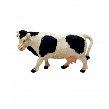 Mucca Pezzata Bianca e Nera 10 cm per Presepe 08142