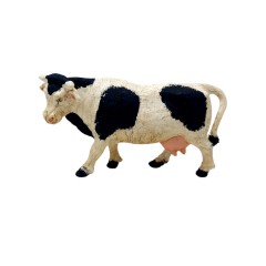 Mucca Pezzata Bianca e Nera 10 cm per Presepe 08142