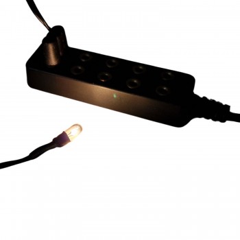 Microlampada Bianca 3mm con spina 3,5V 63012