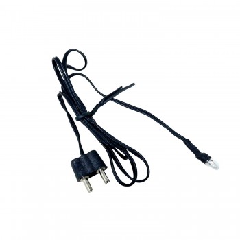 Microlampada Bianca 3mm con spina 3,5V 63012