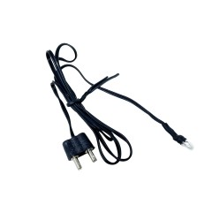 Microlampada Bianca 3mm con spina 3,5V 63012