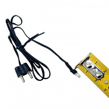Microlampada Bianca 3mm con spina 3,5V 63012