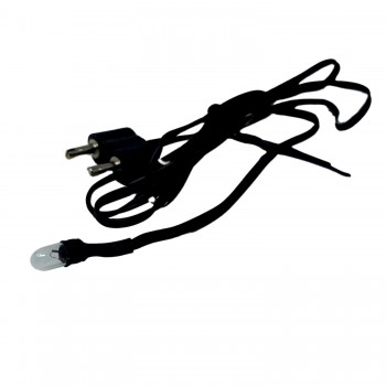 Microlampada Bianca 3mm con spina 3,5V 63012