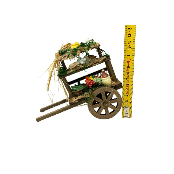 Carretto con Verdura 15,5 cm in Legno per Presepe 12095