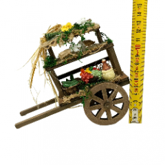 Carretto con Verdura 15,5 cm in Legno per Presepe 12095