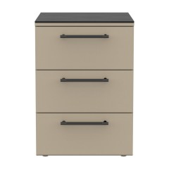 Modulo Cassettiera CT 60 con 3 Cassetti Bianco Perla