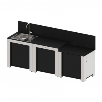 Cucina Esterna Eno Classic Inox 240 cm