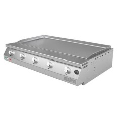 Piastra a Gas 5 Fuochi Fry Top 1000 Acciaio Inox