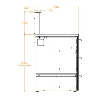 Schienale superiore Wall 90 per CT 90 Bianco Perla