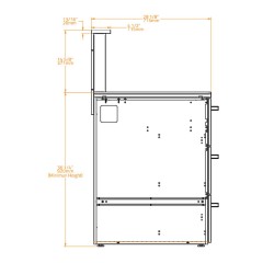 Schienale superiore Wall 90 per CT 90 Bianco Perla