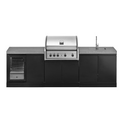 Cucina da Esterno Completa 262 Series Pro Elite con Frigo e Lavello