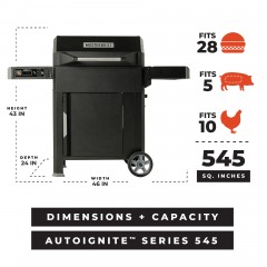 Barbecue a Carbone Digitale Auto Ignite Series 545