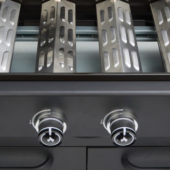 Barbecue a Gas GRLLR Prime G4S BBQ 4 Fuochi con Bruciatore Laterale