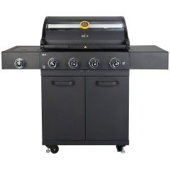 Barbecue a Gas GRLLR Prime G4S BBQ 4 Fuochi con Bruciatore Laterale